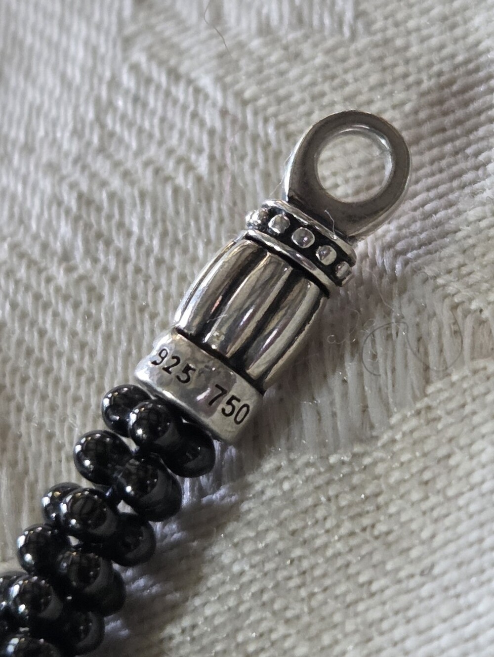 LAGOS Black Caviar Five Silver Station Ceramic Bracelet, 5mm, SS, 18k - Picture 8 of 14